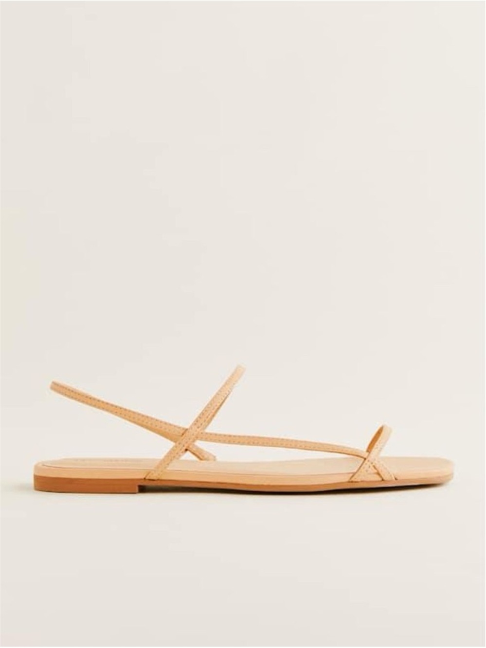 Reformation Natural Marcia Strappy Flat Sandal